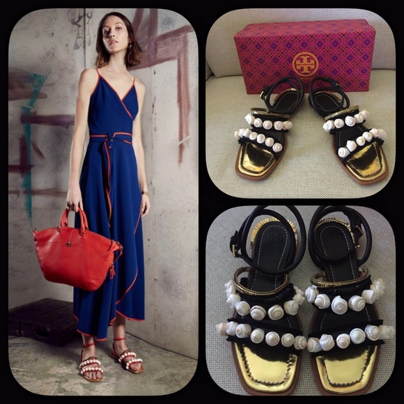 tory burch seashell sandals